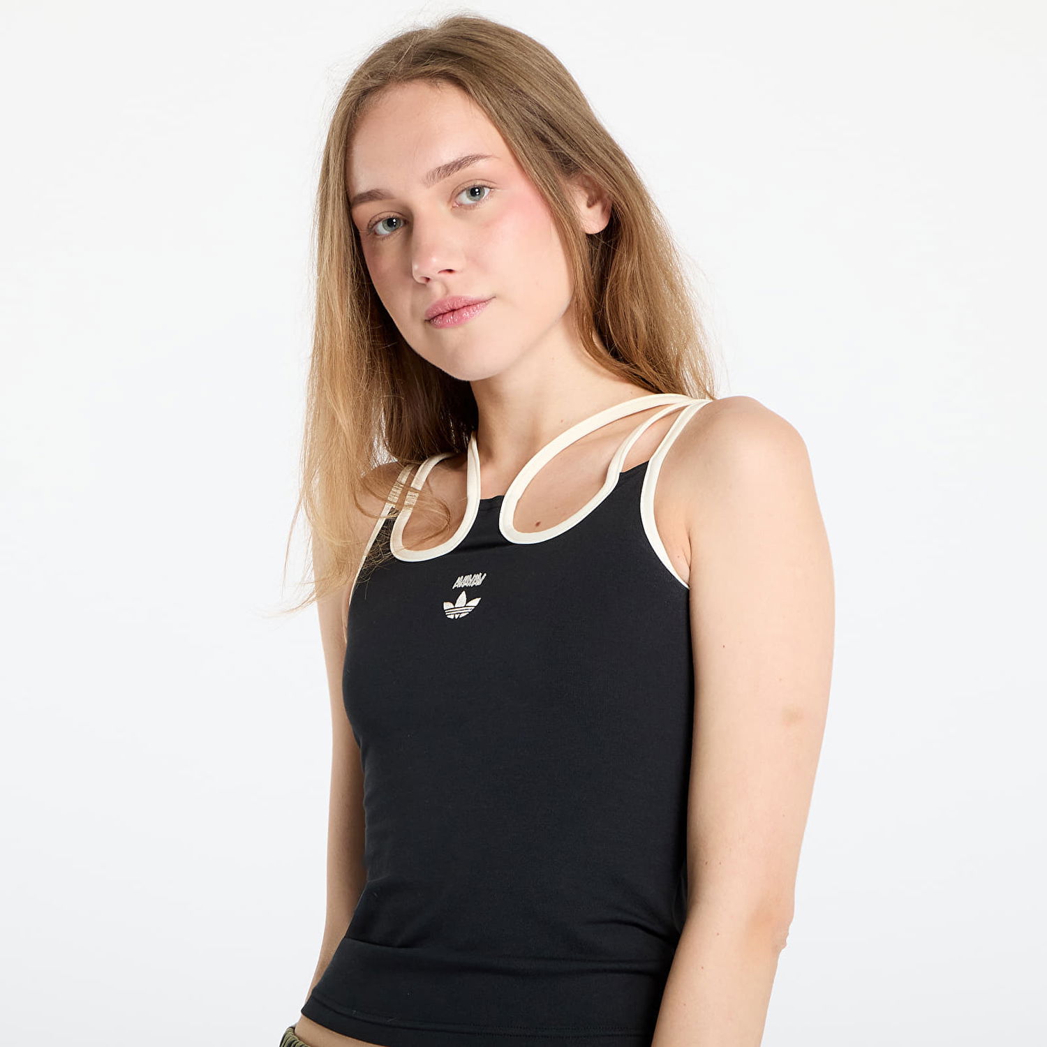 Tielko adidas Originals adidas x Avavav Strap Tank Top Čierna | KA6091, 1