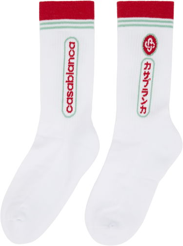 Ponožky Casablanca Casablanca Fuji Dream Socks Biela | APF25-ACC-010-01, 1