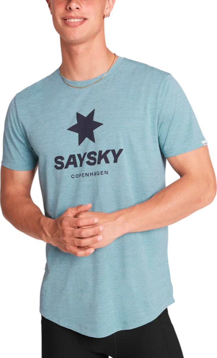 Tričko Saysky Saysky Logo Combat Pro T-Shirt Tyrkysová | omrss30c2013-omrss30c2013