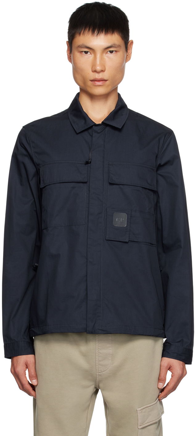 Košeľa C.P. Company Flap Pocket Shirt Navy | 15CLSH042A-006472A, 0