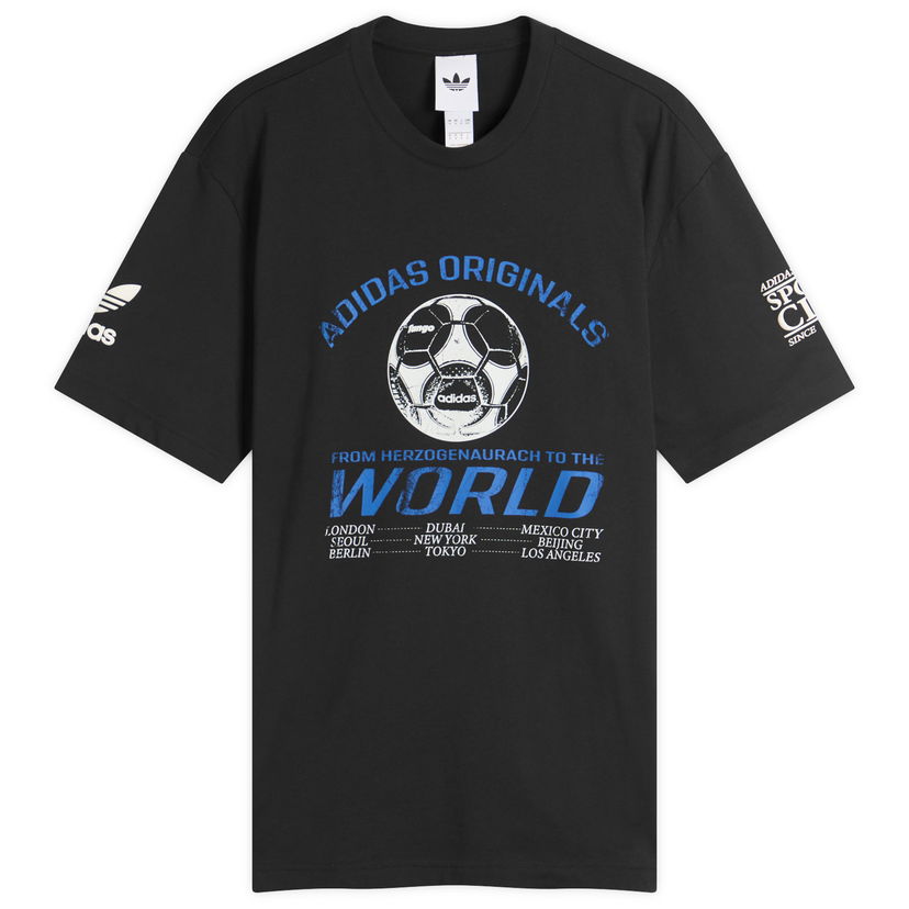 Tričko adidas Originals 90S Football T-Shirt Čierna | JX3064