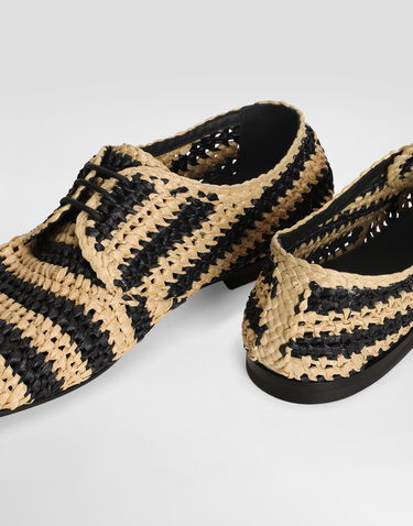 Doplnky Dolce & Gabbana Dolce & Gabbana Woven Raffia Derby Shoes Béžová | A10872A9M098B965, 3
