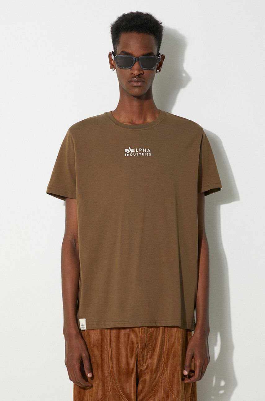 Tričko Alpha Industries T-Shirt With Short Sleeve Zelené | 118529.629, 0