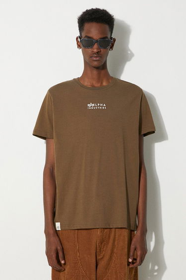 Tričko Alpha Industries T-Shirt With Short Sleeve Zelené | 118529.629, 0