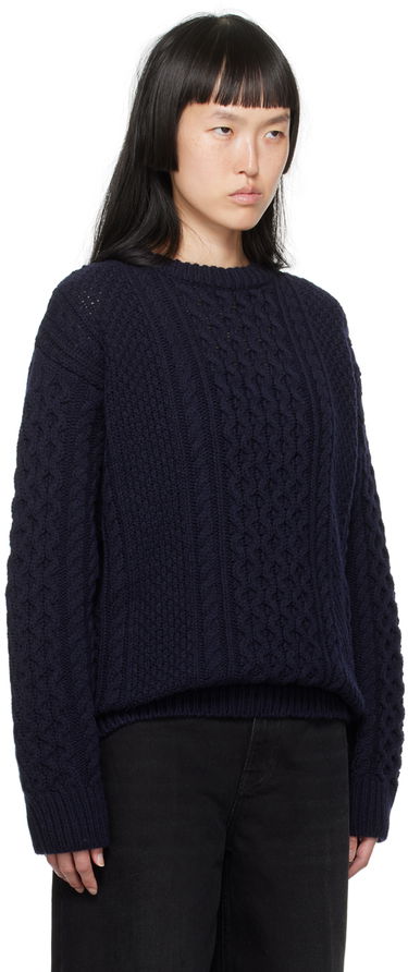 Sveter TOTEME TOTEME Chunky Knit Sweater Modrá | 234-WRTWTP156-YA0012, 1