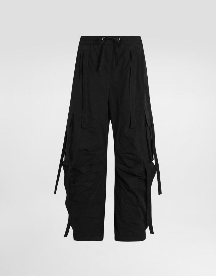 Cargo nohavice Dolce & Gabbana Dolce & Gabbana Waxed Faille Cargo Pants Čierna | FTDEHTHUMS8N0000