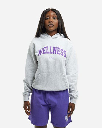 Mikina Sporty & Rich Wellness Ivy Hoodie Šedá | HO431HG, 0