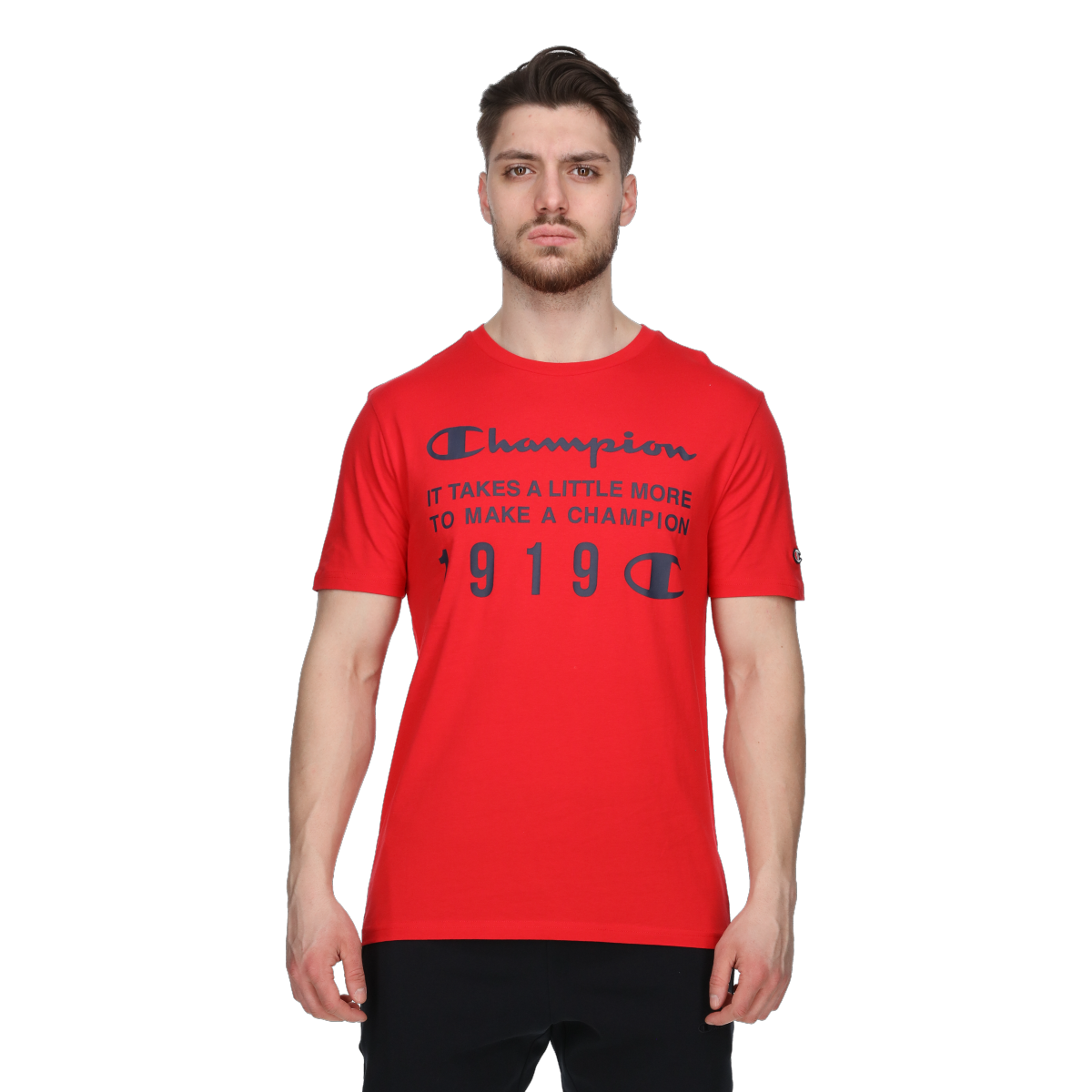Tričko Champion Crewneck Graphic T-Shirt 1919 Červená | 221508-RS001, 0