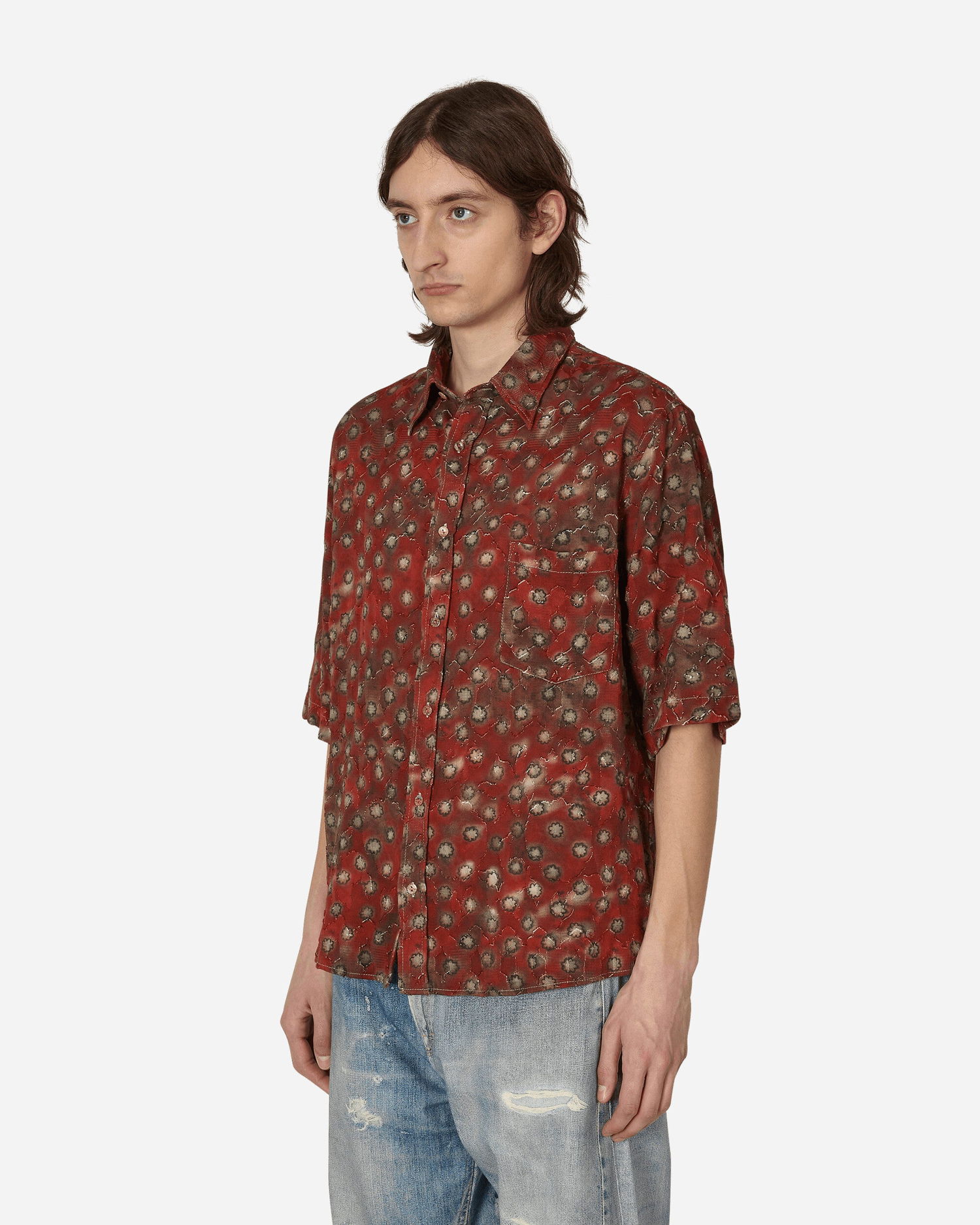Košeľa Acne Studios Printed Button-Up Shirt Hnedá | BB0519- DCK, 1