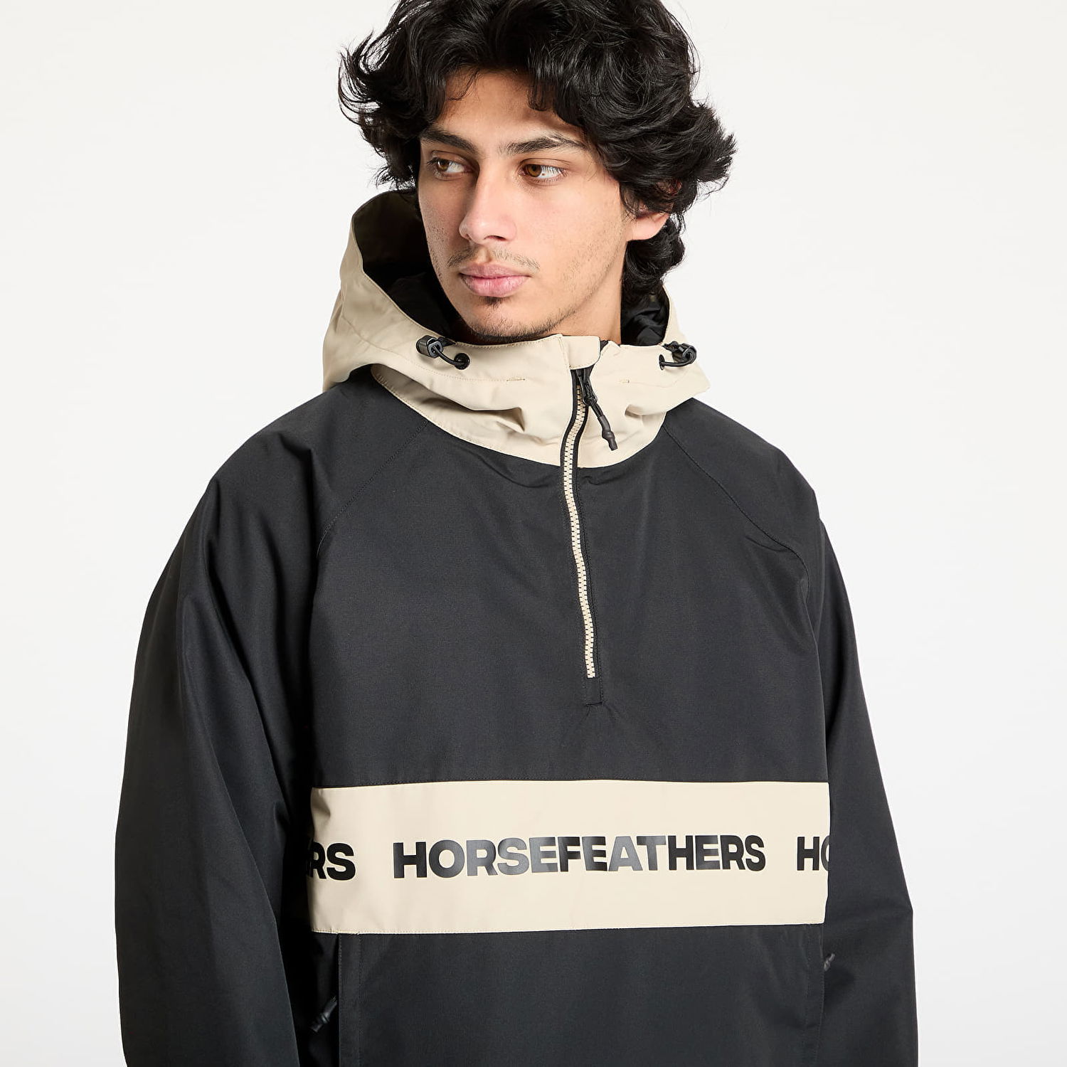 Vetrovka Horsefeathers Horsefeathers Gordie Anorak Jacket Čierna | OM322A, 0