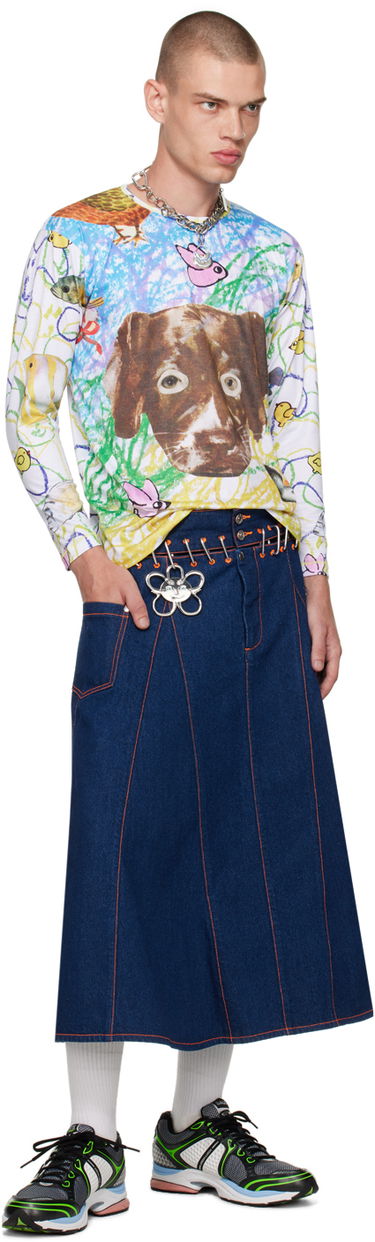 Sukňa Chopova Lowena Chopova Lowena Nosebutter Denim Midi Skirt Modrá | 8115, 3