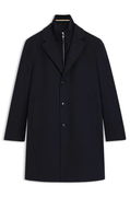 Regular-fit wool-cashmere coat with detachable inner vest