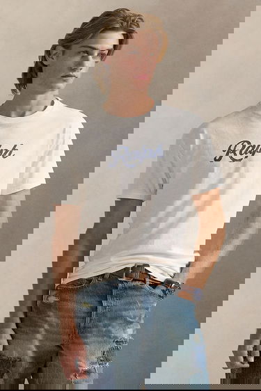 Tričko Polo by Ralph Lauren Polo Ralph Lauren Printed T-Shirt Biela | 710936401, 0