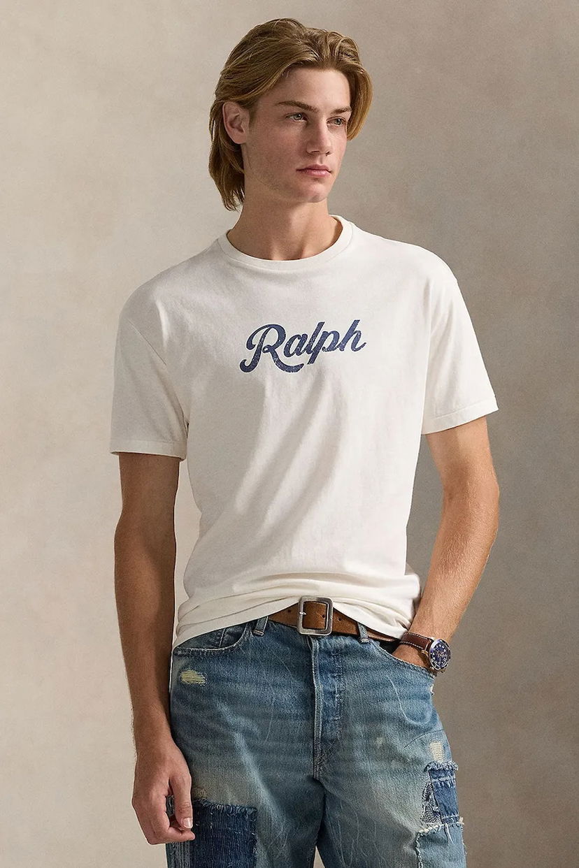 Tričko Polo by Ralph Lauren Polo Ralph Lauren Printed T-Shirt Biela | 710936401