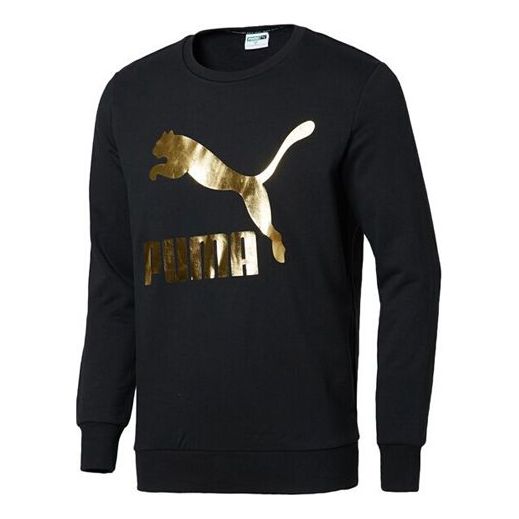 Sveter Puma Puma Bronzing Print Crewneck Sweatshirt Čierna | 595892-51, 0