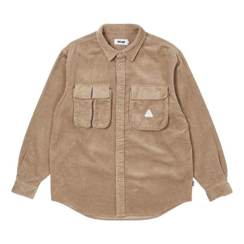 Košeľa Palace Corduroy Cargo Shirt Béžová | P23SHT073