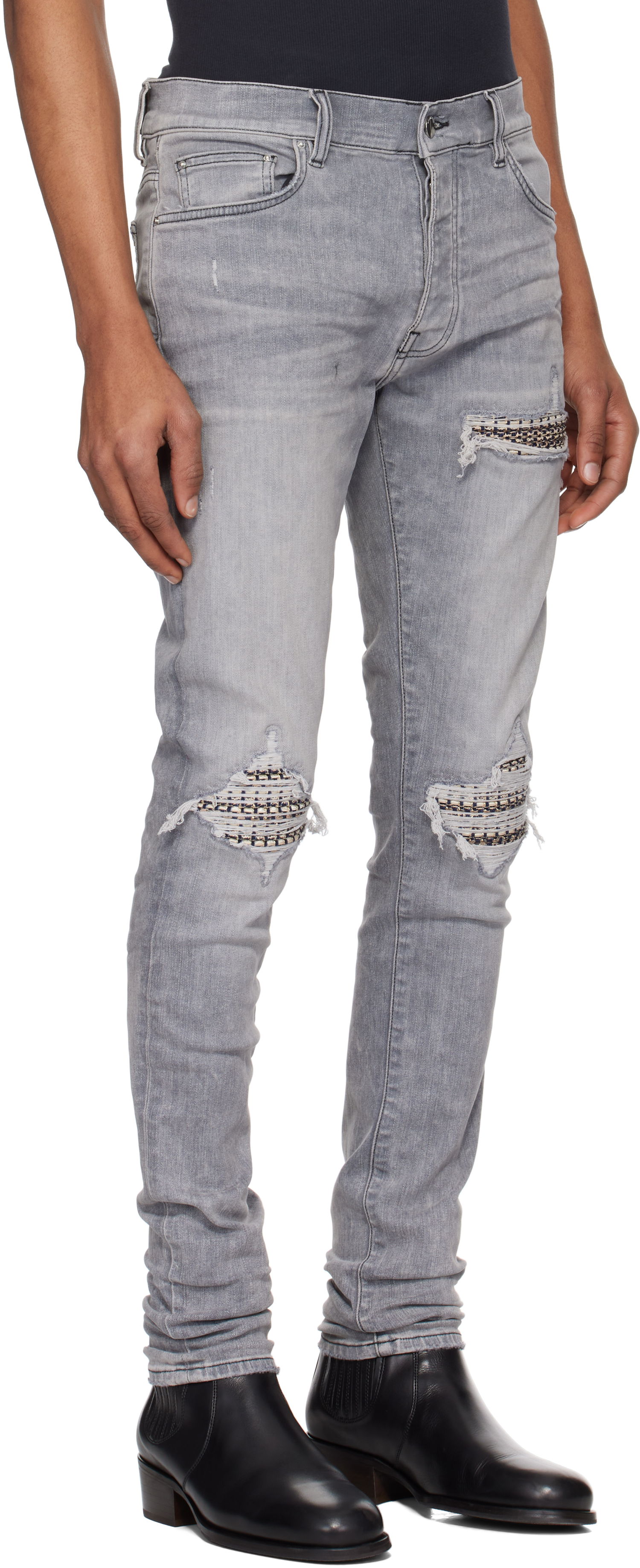 Džínsy AMIRI AMIRI Boucle MX1 Jeans Šedá | AMDNSY1119, 1