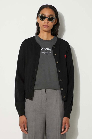 Sveter KENZO Cardigan Čierna | FE62CA4763LB.99J, 0