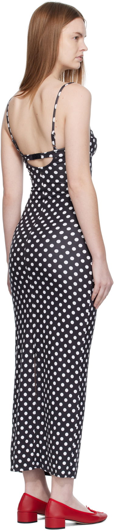 Šaty Miaou Miaou Florence Polka Dot Midi Dress Čierna | 5067HJBBWP, 2