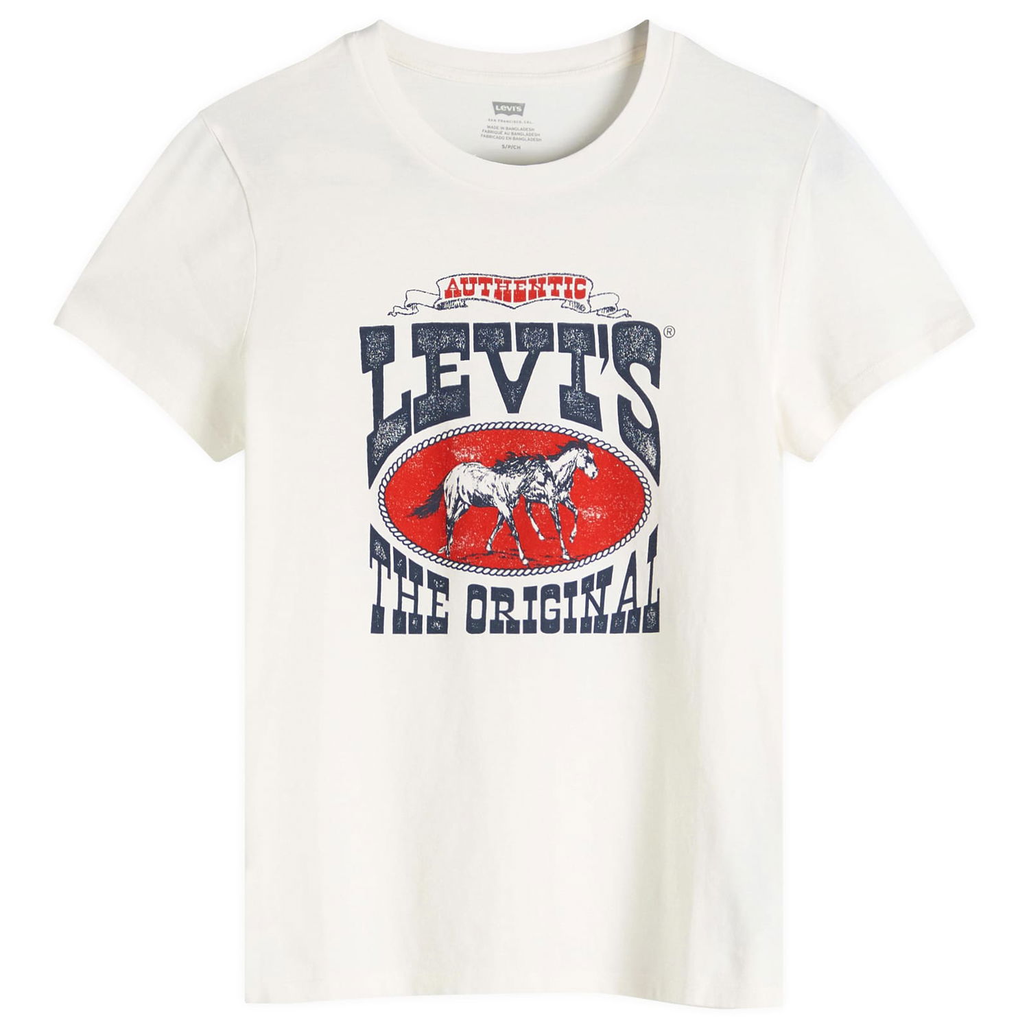 Tričko Levi's Perfect Graphic T-Shirt Horse Poster Biela | 17369-3022, 1
