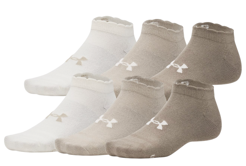 Ponožky Under Armour Under Armour Essential 6-Pack Low Cut Socks Biela | 1386239-200