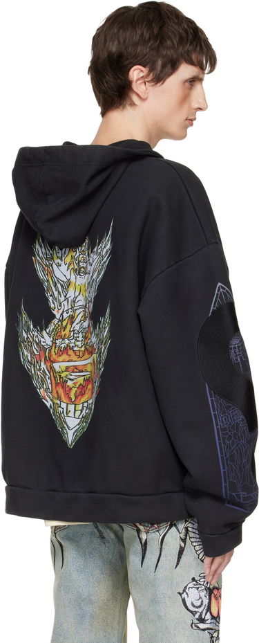 Mikina Who Decides War Engulfed Memories Zip Up Hoodie Čierna | 111015002FW25, 2