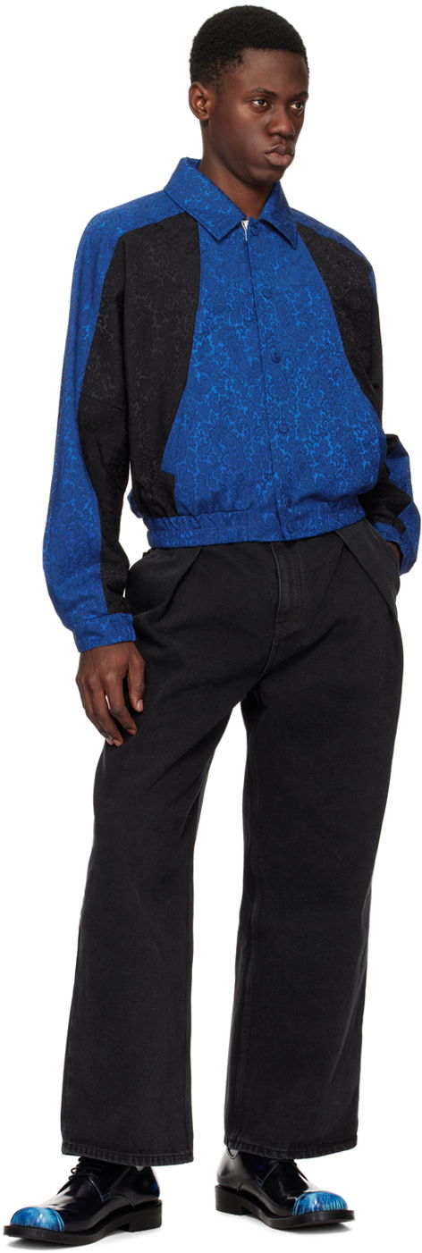 Jacquard Button-Up Jacket