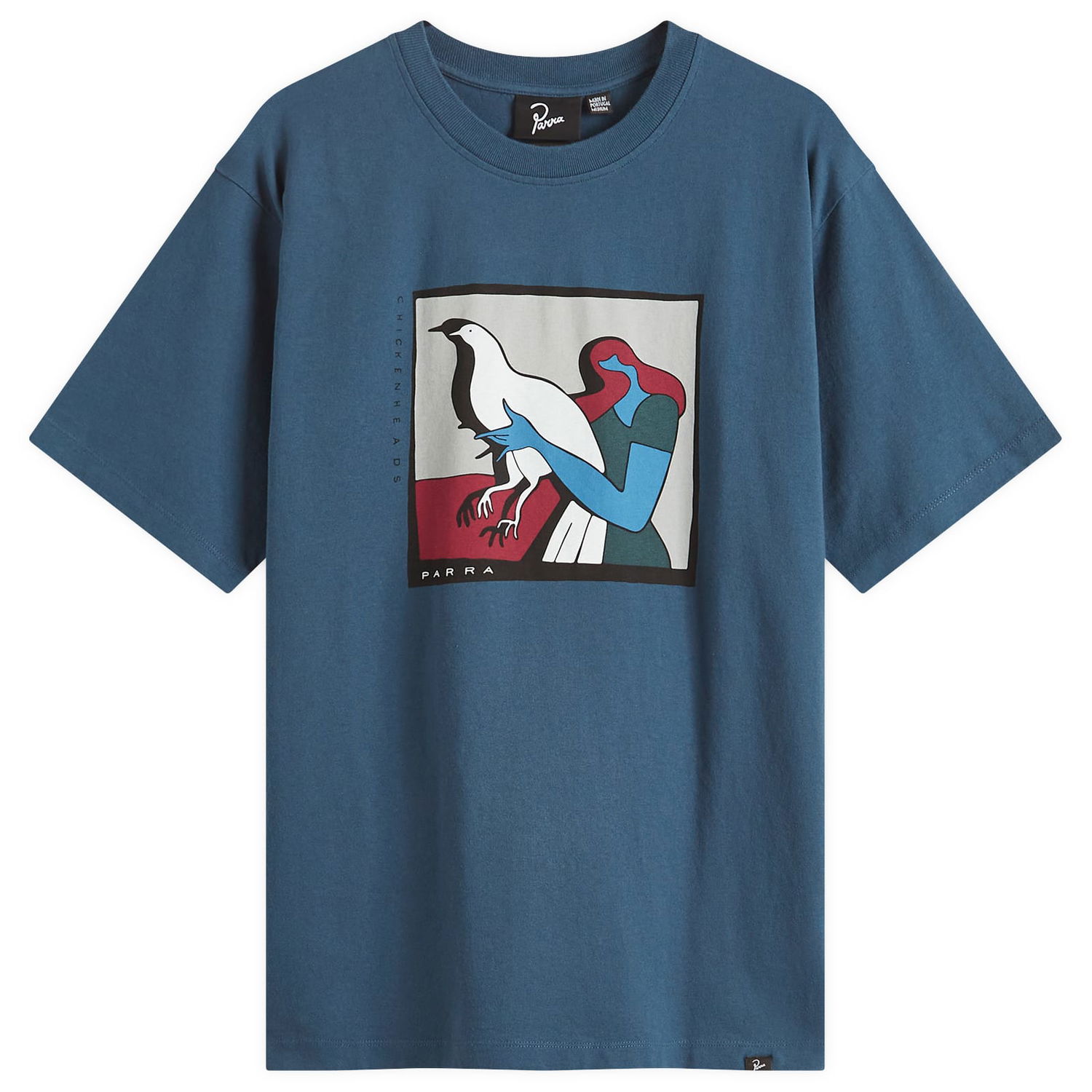 Tričko By Parra Parra Look At It T-Shirt Modrá | 53300-BLU, 1