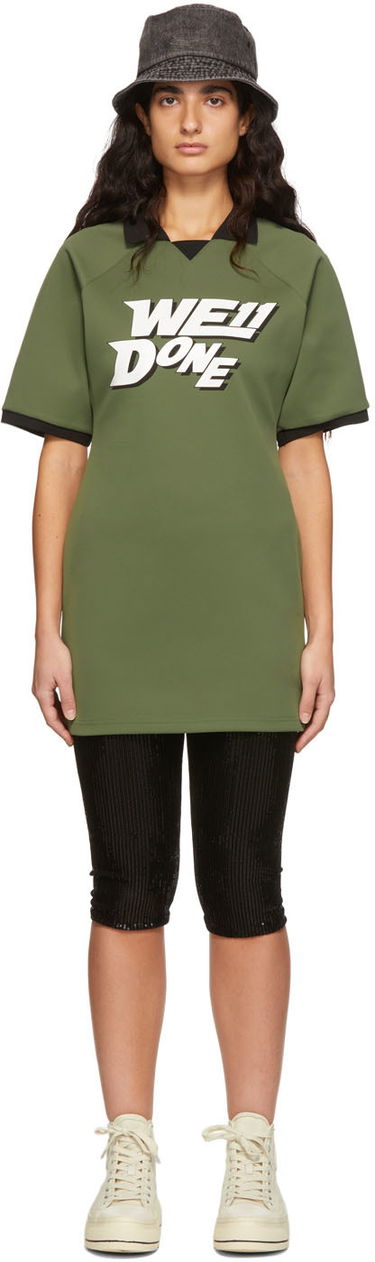 Polo tričko We11done We11done Raglan Sports Dress Zelené | WD-TO1-22-555-W-KK, 0