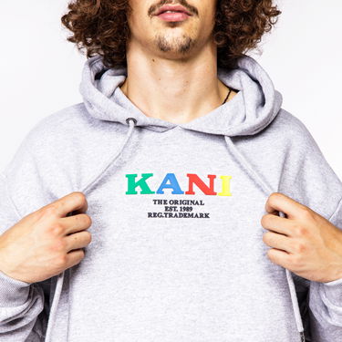 Mikina Karl Kani Retro Hoodie Šedá | 6093652, 1