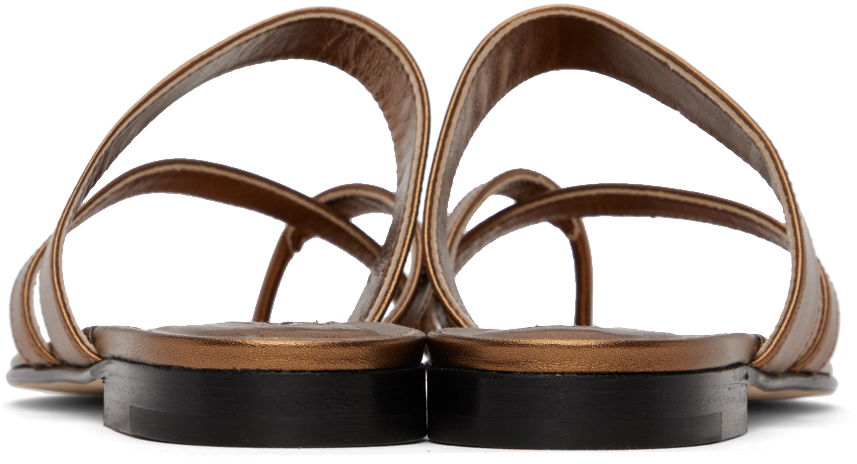 Doplnky Manolo Blahnik Manolo Blahnik Susa Thong Sandals Metalická | 223-1554, 1