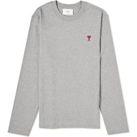Tričko AMI Small A Heart T-Shirt Šedá | UTS205-726-055, 1