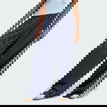Nohavice adidas Performance Satin Wide Leg Pants Modrá | JD0881, 4