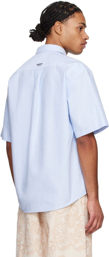 Košeľa KENZO Pop Crest Oxford Shirt Modrá | FF55CH1279LO, 2