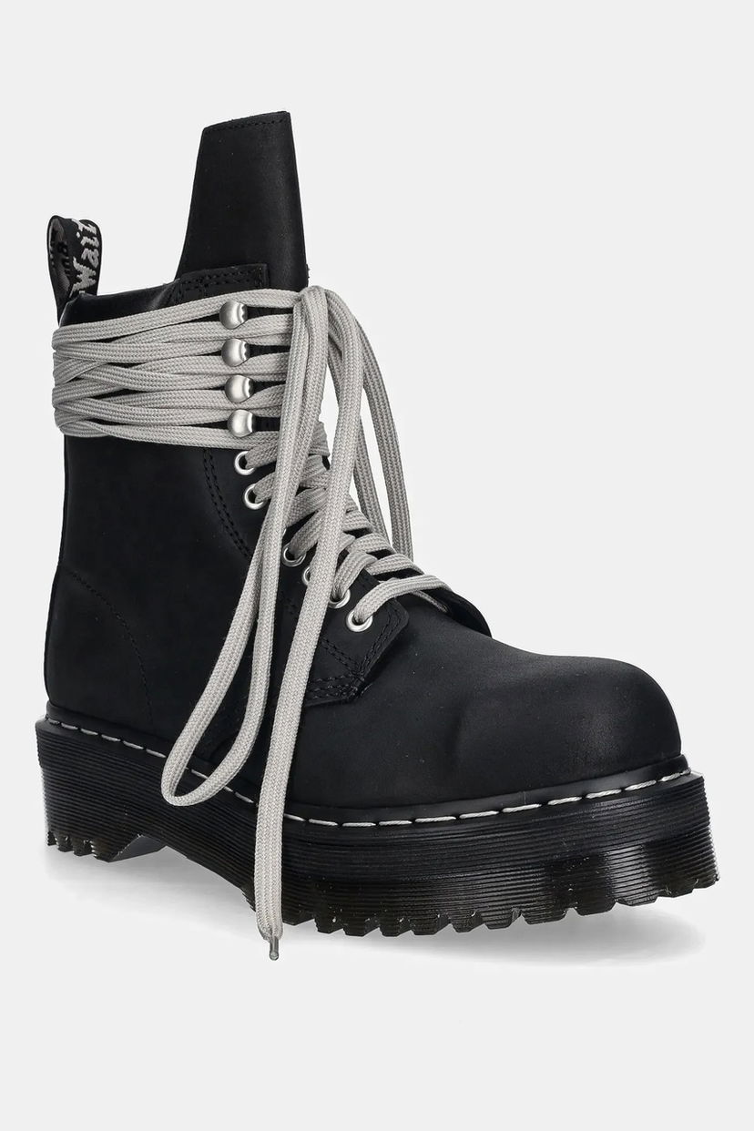 Tenisky a topánky Rick Owens Rick Owens DRKSHDW x Dr. Martens Quad Sole Steel Toe Platform Boot Čierna | DW02E6813.9001