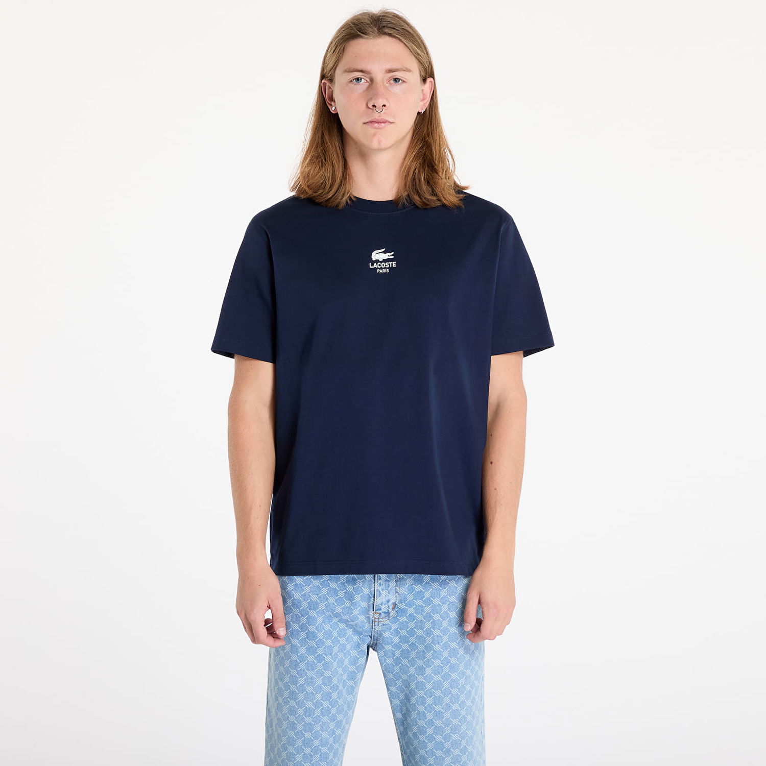 Tričko Lacoste T-shirt Tee-Shirt&Turtle Neck Shirt Navy Blue L Čierna | TH2739 166, 0