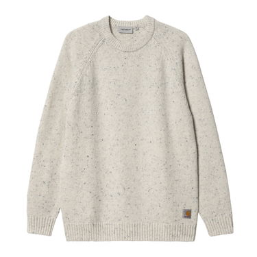Mikina Carhartt WIP Anglistic Sweater "Speckled Salt" Šedá | I010977_1T7_XX, 5