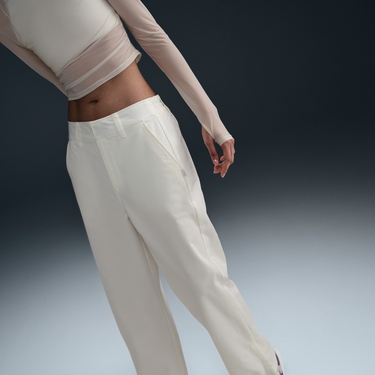 Nohavice Nike Mid-Rise Twill Pants, Sportswear Collection Biela | HF9430-133, 3