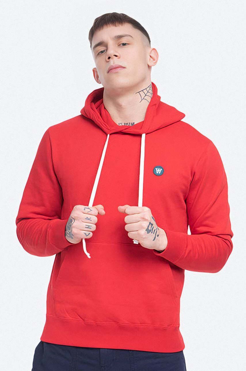Mikina WOOD WOOD Sweatshirt With Hood Červená | 10845600.2424, 0