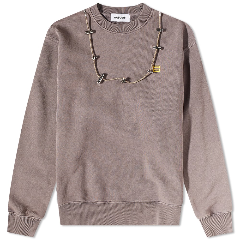 Mikina Ambush Stoppers Crew Sweat Hnedá | BMBA028S23FLE0010618, 0