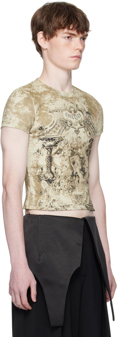 Tričko Jean Paul Gaultier Jean Paul Gaultier 'The Médaillon' Printed T-Shirt Béžová | 25/03-W-TO301-J013P-6965, 4