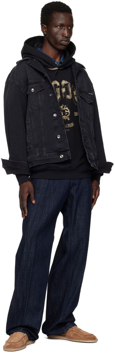 Mikina Dolce & Gabbana Oversize Hoodie Čierna | G9AJATG7NQC, 3