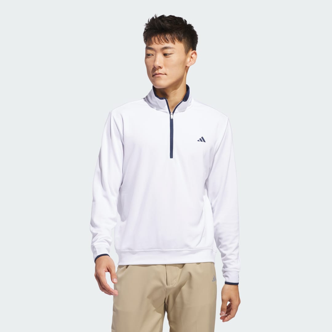 Mikina adidas Performance Lightweight Half-Zip Sweatshirt Biela | IQ2962, 0