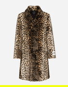 Dolce & Gabbana Lynx-Effect Faux Fur Coat