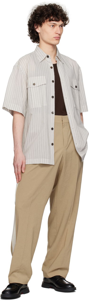 Nohavice BOSS Hugo Flips252F1 Pleated Trousers Béžová | 50538139, 3