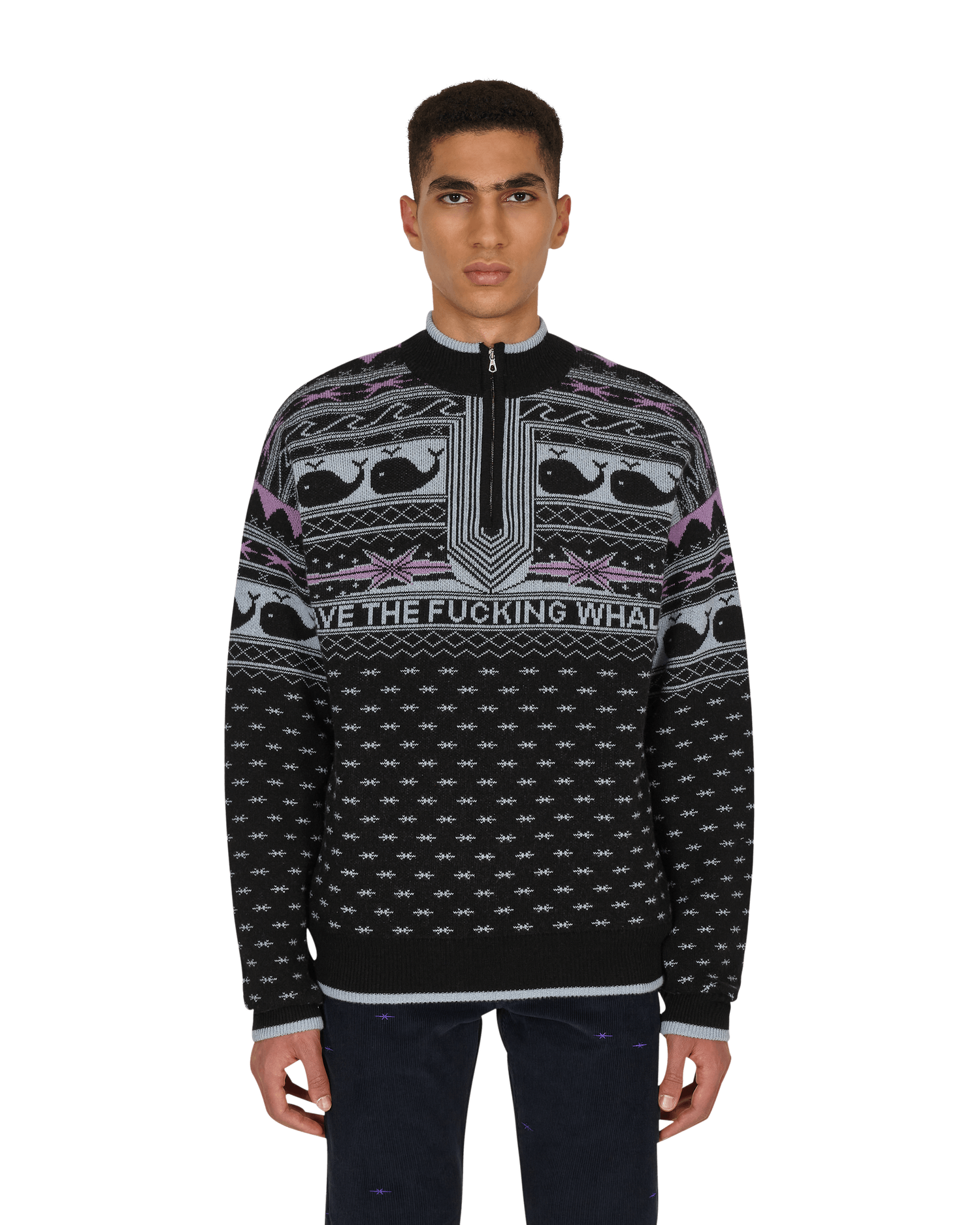 Sveter PHIPPS Save the Whales Sweater Čierna | X012MA2K0004 01001, 0