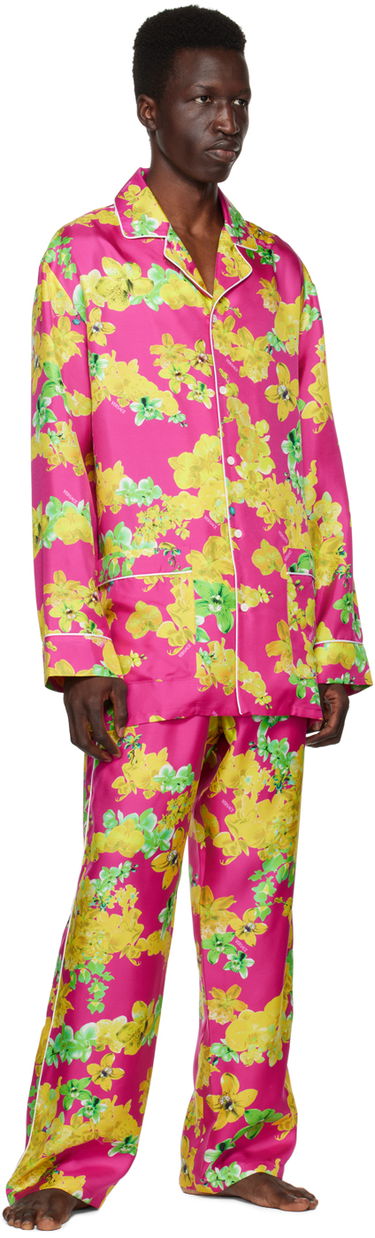 Košeľa Versace Versace Floral Pyjama Shirt Ružová | 1005376 1A05884, 3