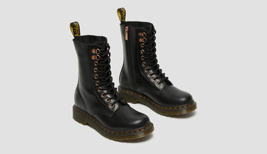 Tenisky a topánky Dr. Martens 1490 Hardware Leather High W Čierna | DM26871001, 2