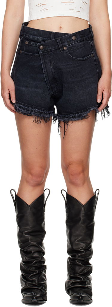 Šortky R13 R13 Crossover Denim Shorts Čierna | R13W6055 394B, 0