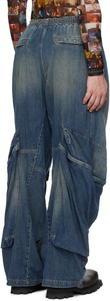 Džínsy Diesel Loose Fit Jeans with Pockets Modrá | A16744-09L14-01, 2
